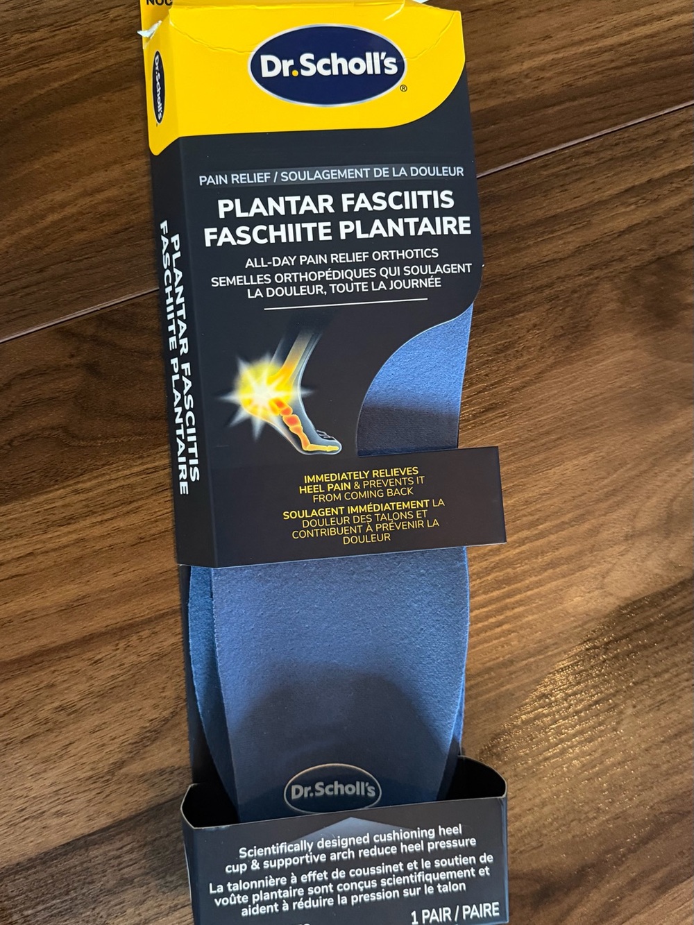 Dr. Scholl's Men's Blue Plantar Fasciitis Insoles